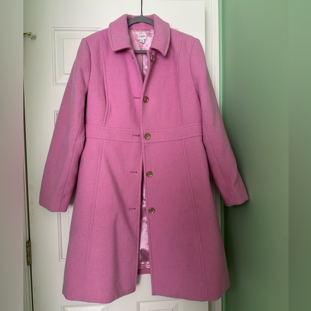 J. Crew Pink Pea Coat
